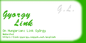gyorgy link business card