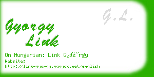 gyorgy link business card
